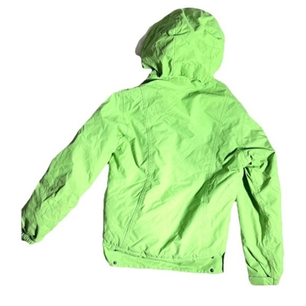 686 Snowsuit Jacket Girls Large‎ Lime Green Waterproof Breathable Attached Hood - Picture 7 of 11